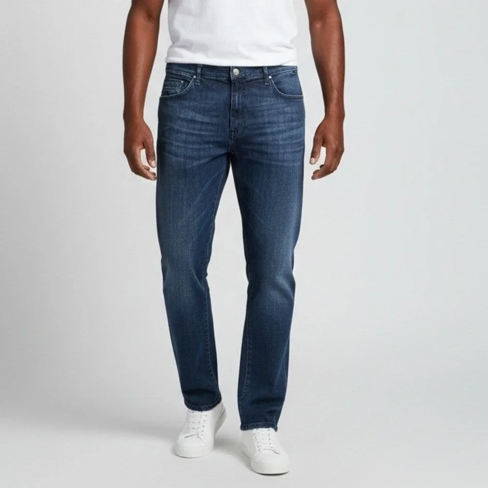 Mavi Marcus Slim Straight Leg Dark Wash Mens Jeans 38W‎ 30L